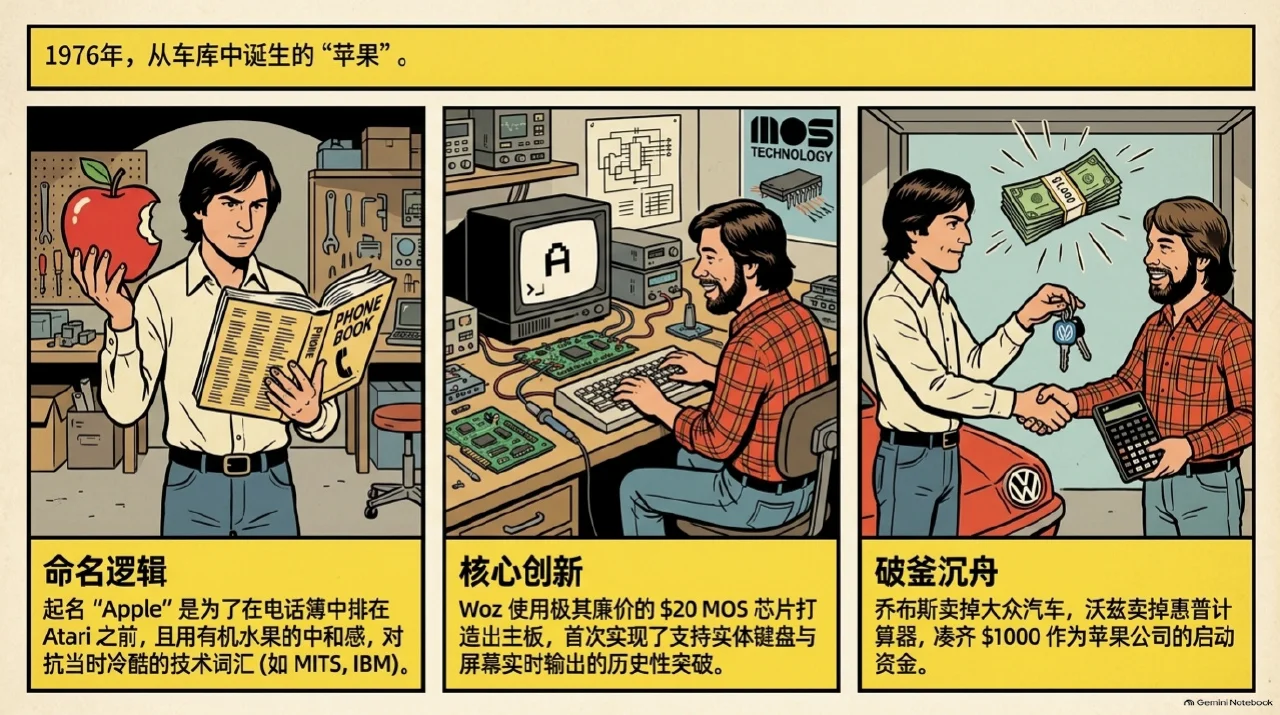 本集漫画幻灯片:车库创业与 Apple I 的问世相关内容