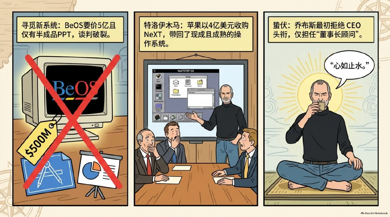 本集漫画幻灯片:回来的是乔布斯,买来的是新系统相关内容