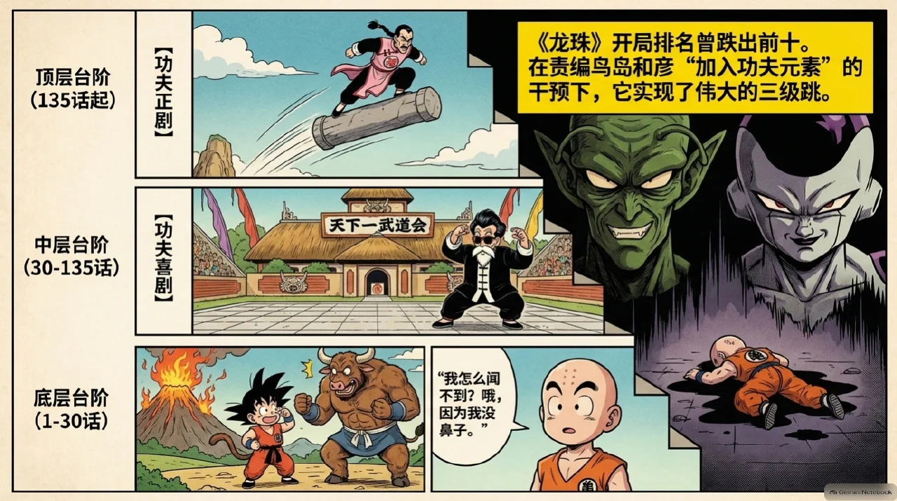 本集漫画幻灯片:悟空出现前,鸟山明已经做了几次小实验相关内容