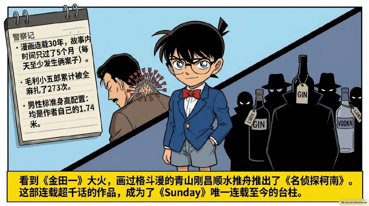 本集漫画幻灯片:金田一与柯南:同样破案,两种阅读节奏相关内容