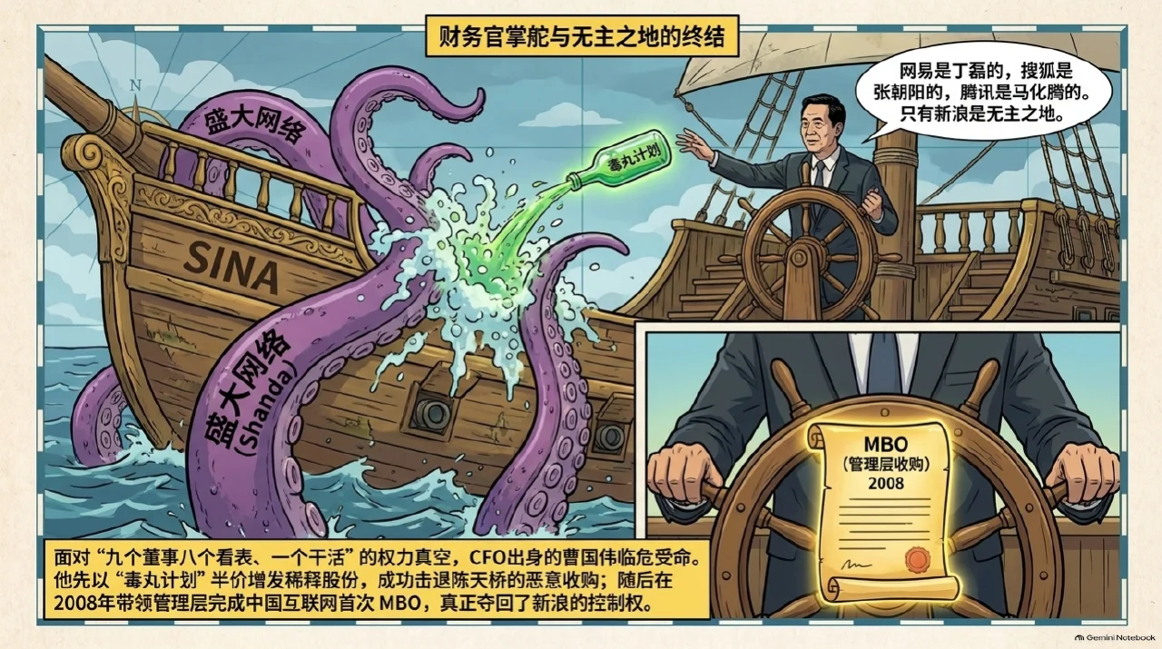 本集漫画幻灯片:泡沫破裂:创始人出局与曹国伟MBO破局相关内容