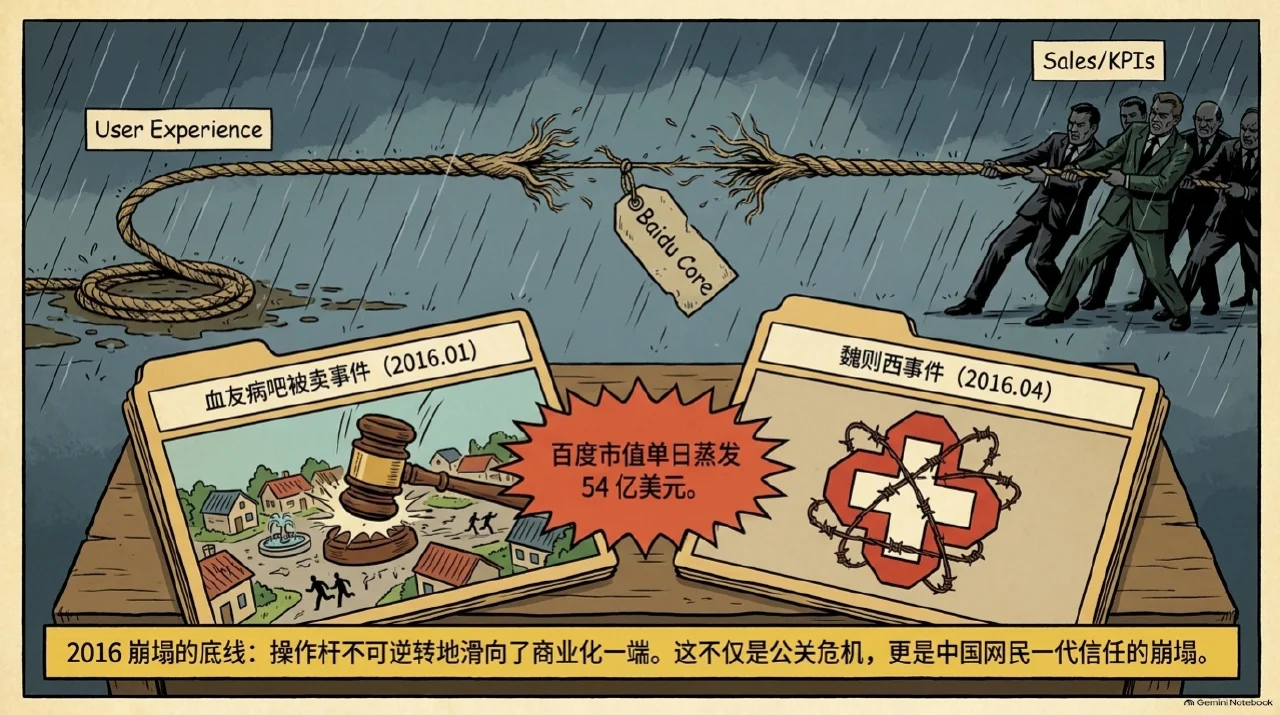 本集漫画幻灯片：魏则西事件与全家桶公信力危机相关内容