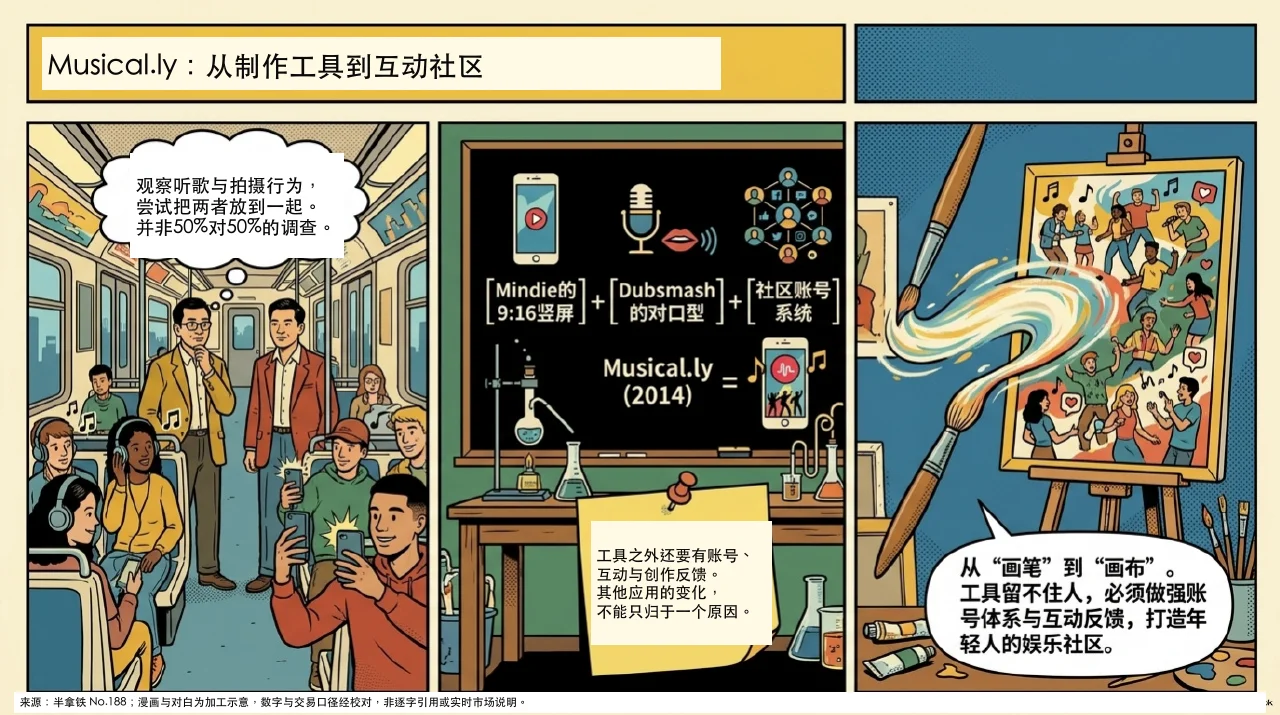 本集漫画幻灯片:Musical.ly的海外破圈与转型相关内容