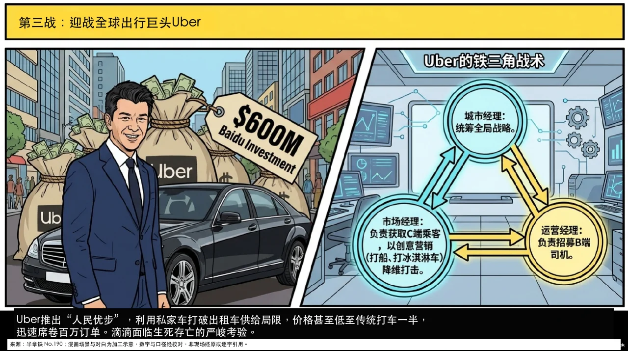 本集漫画幻灯片:卡兰尼克的“肉身亲征”:人民优步与顺风车的攻防演练相关内容