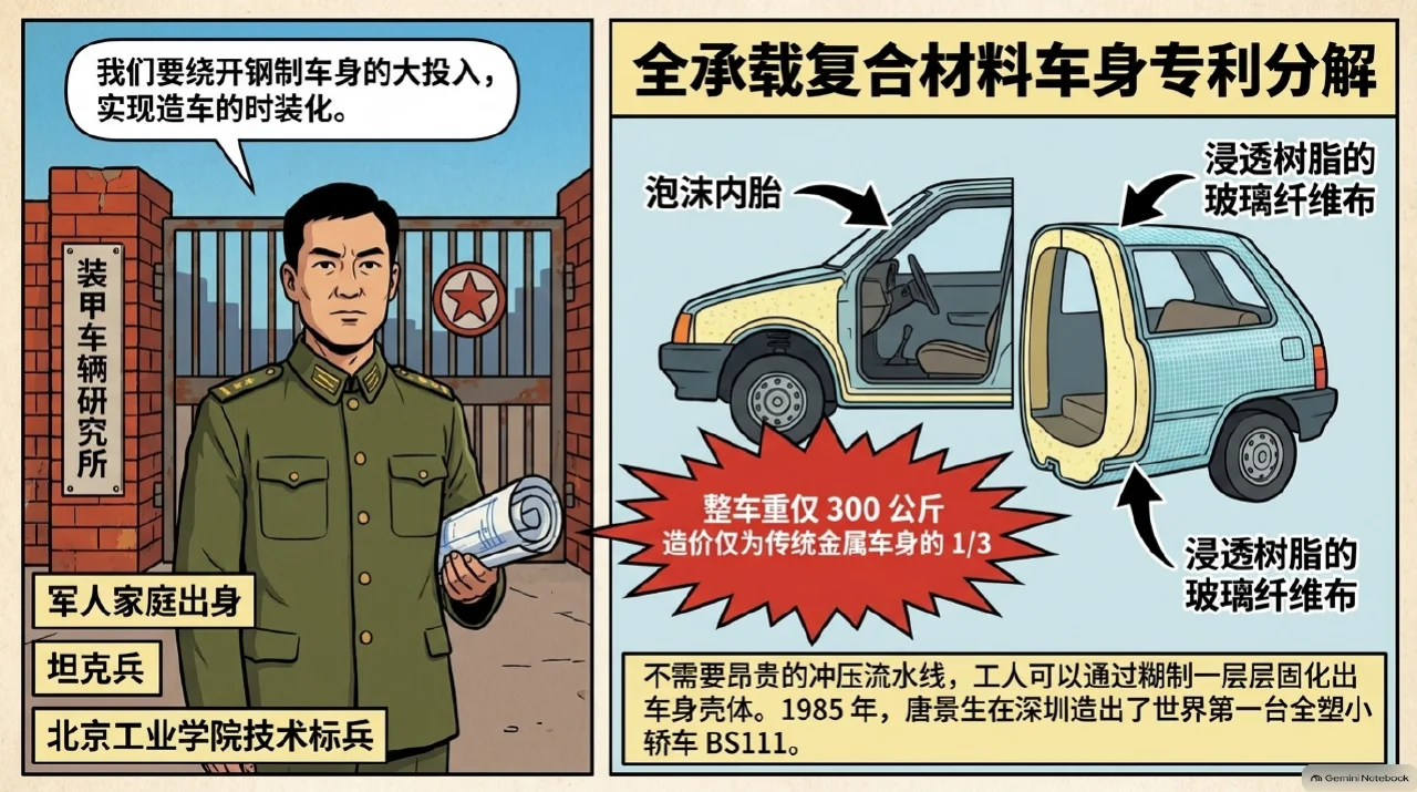 本集漫画幻灯片:玻璃钢里的汽车狂想:汤生良与北京中华全塑汽车的起落相关内容