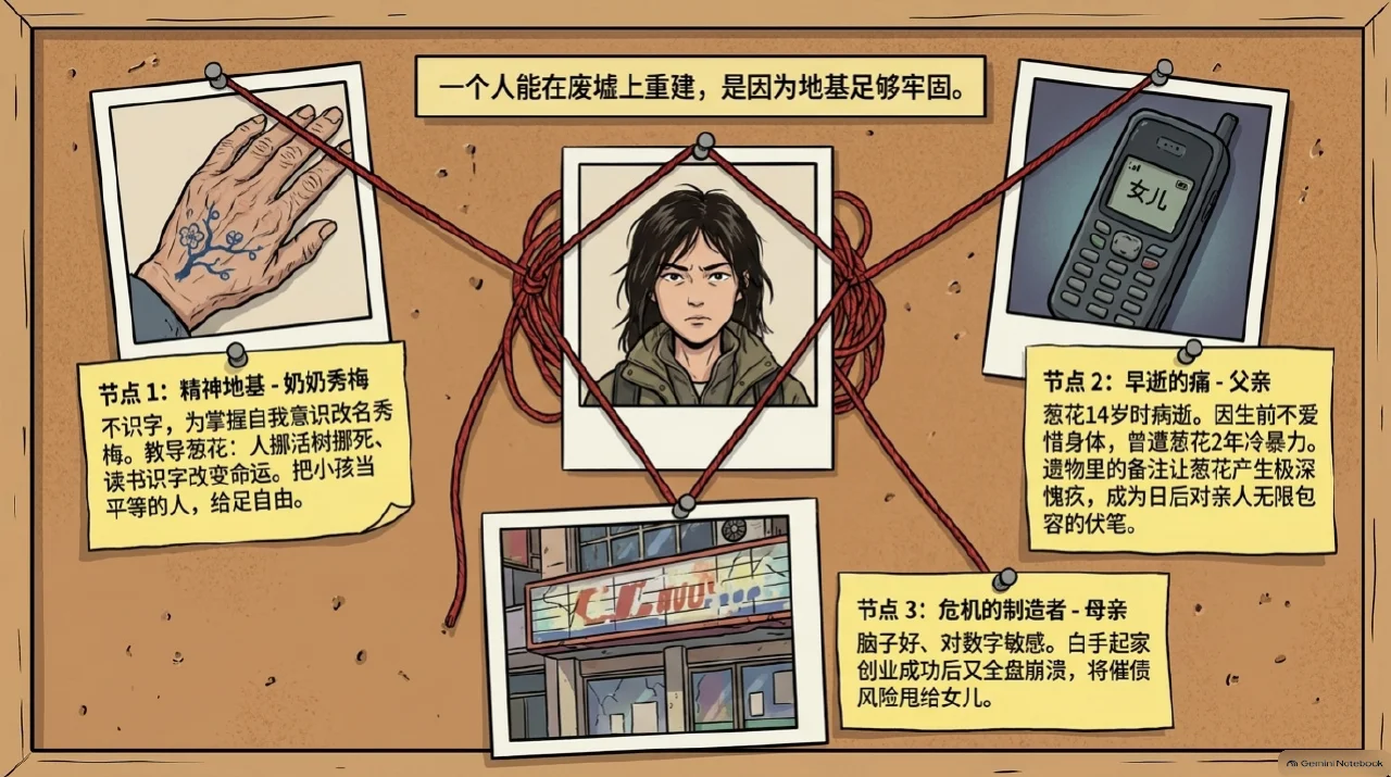 本集漫画幻灯片:苦难童年与生存韧性:在年迈奶奶的庇护下挣扎求学相关内容
