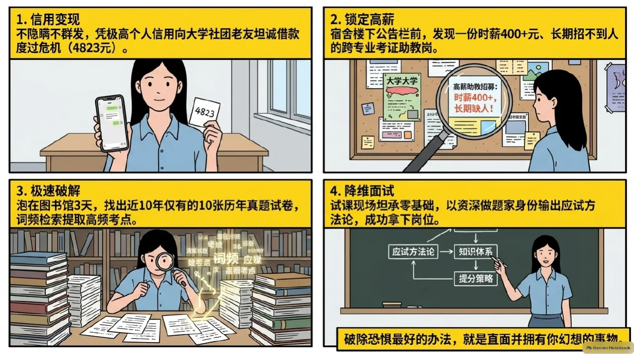本集漫画幻灯片:绝境中的清醒抉择:守住信誉底线与拆解十五天还款周期相关内容