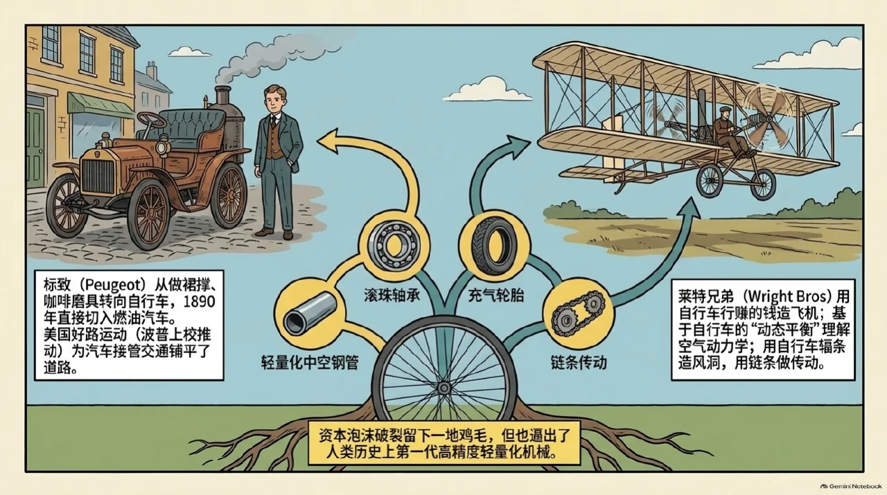 本集漫画幻灯片：邓禄普的胶管与斯塔利的安全车：现代双轮构型的最终定型相关内容