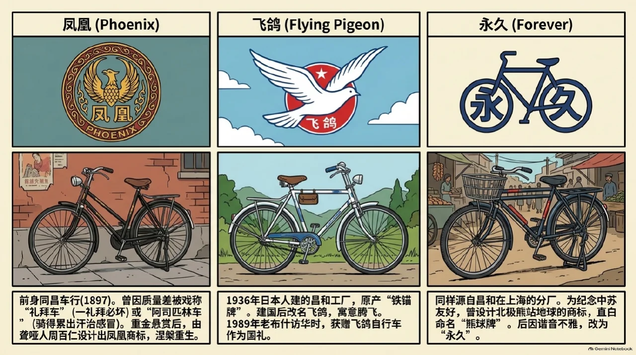 本集漫画幻灯片：红色中国与飞鸽传奇：从凭票供应到自行车王国的时代缩影相关内容