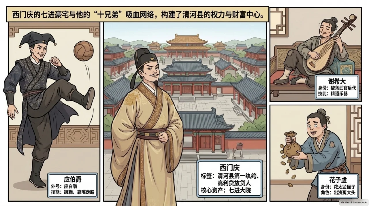 本集漫画幻灯片：生药铺起家：西门庆怎样完成早期资本积累相关内容