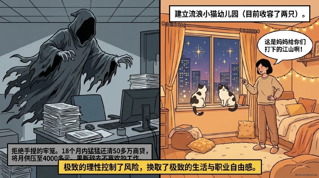 本集漫画幻灯片：Karen的游牧人生：退掉北京租房后常年住酒店的极简自由相关内容