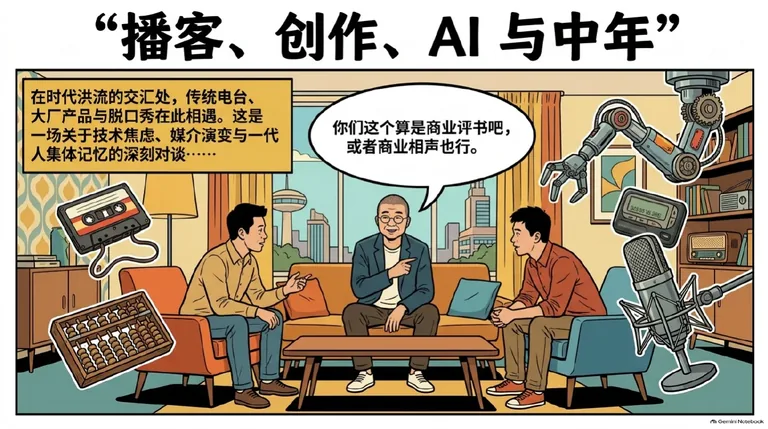 番外 14: 跟李诞聊聊播客、创作、AI 与中年