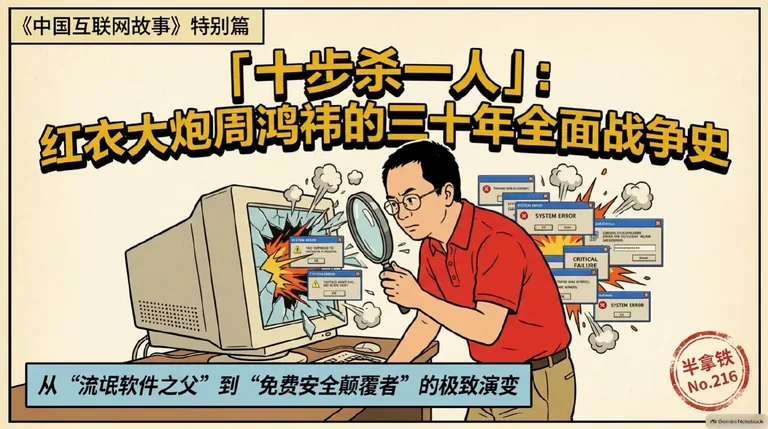 「十步杀一人」：红衣大炮周鸿祎的三十年全面战争史